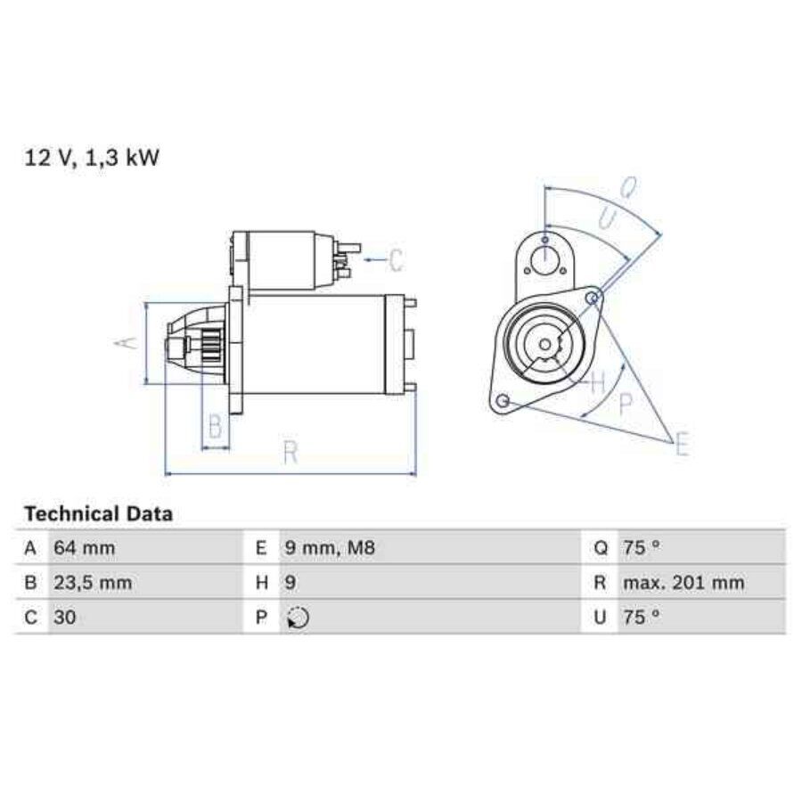 Motor De Arranque Bosch 986024200