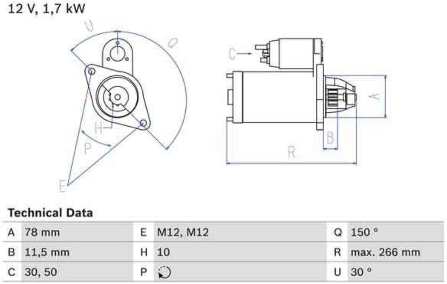 Motor De Arranque Bosch 986014940