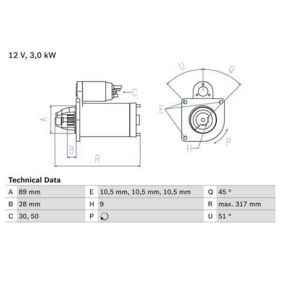 Motor De Arranque Bosch 986019020