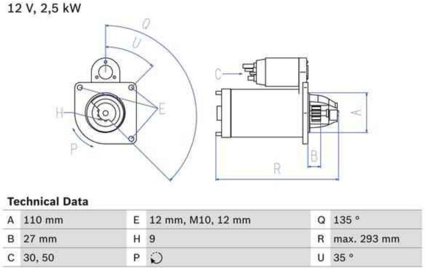 Motor De Arranque Bosch 986019320