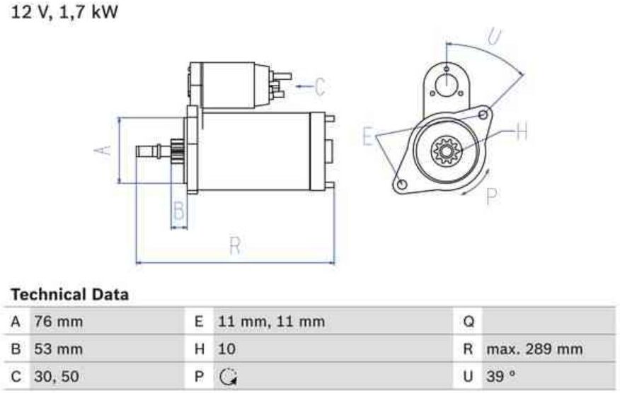 Motor De Arranque Bosch 986016700