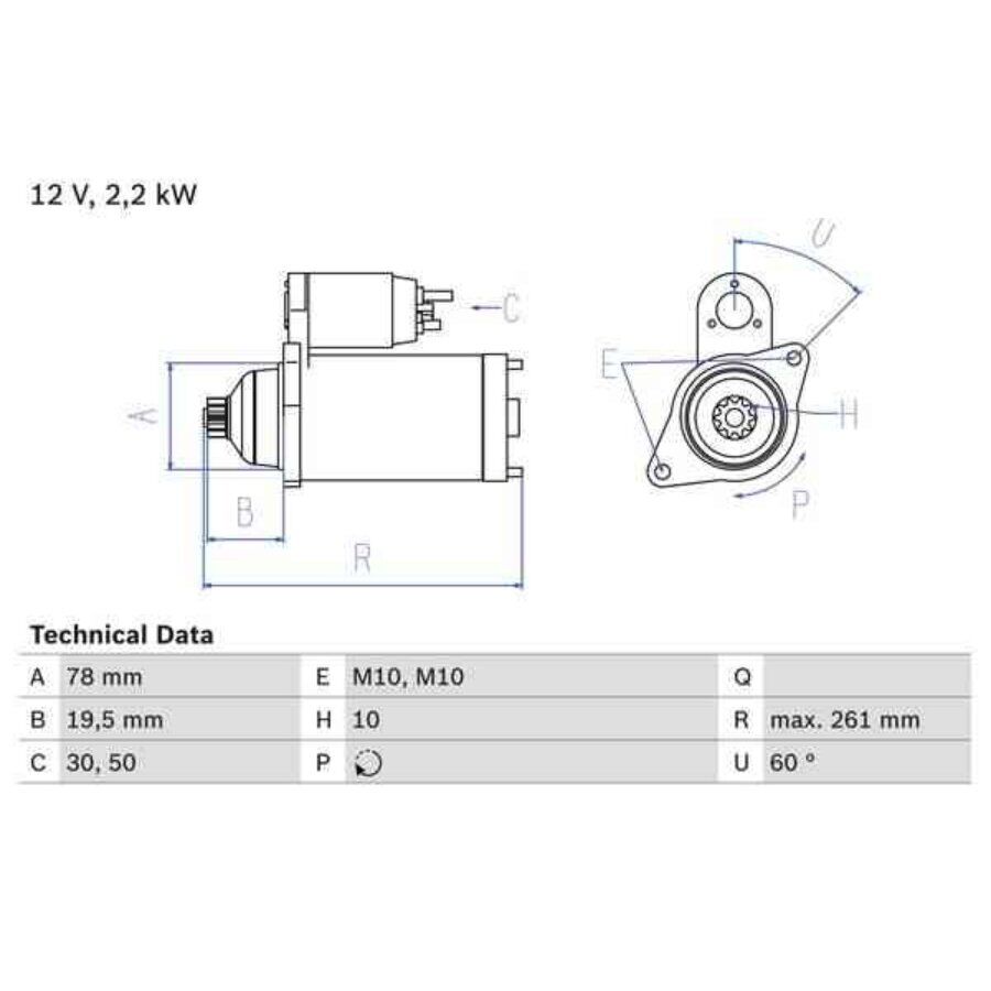 Motor De Arranque Bosch 986023220