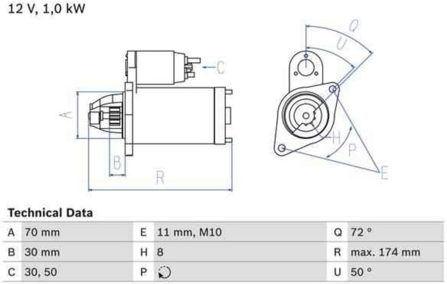 Motor De Arranque Bosch 986025310