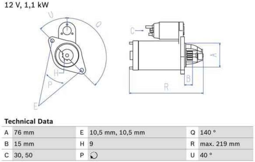 Motor De Arranque Bosch 986022490