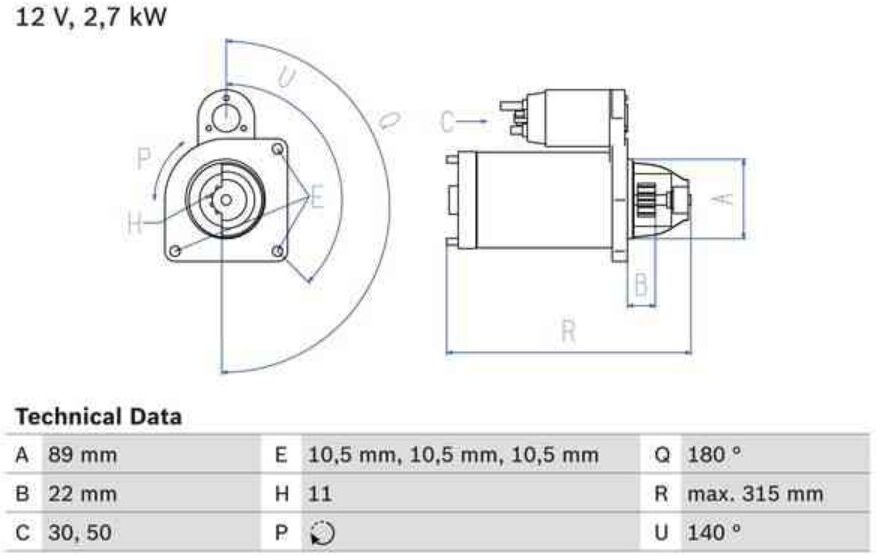 Motor De Arranque Bosch 986012680