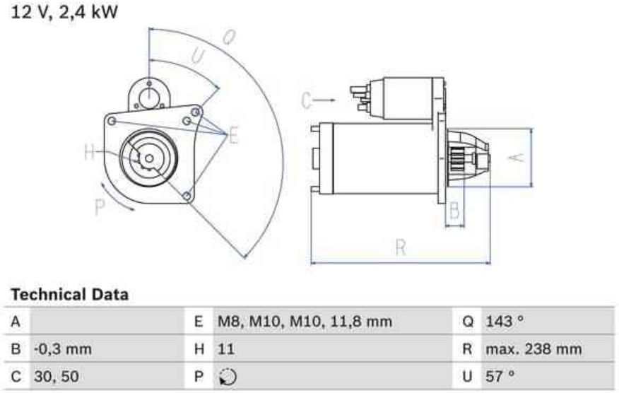 Motor De Arranque Bosch 986029060