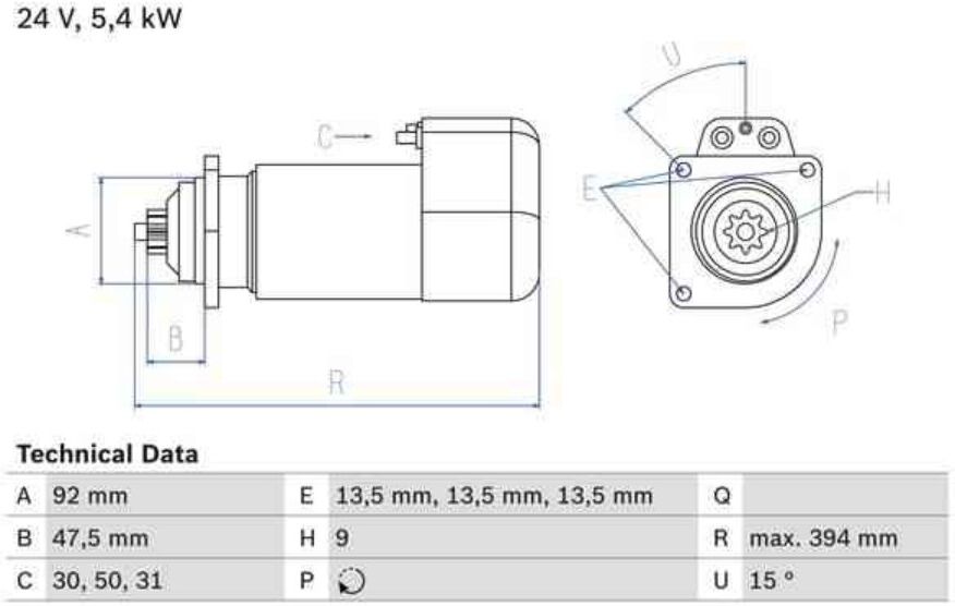 Motor De Arranque Bosch 986019000