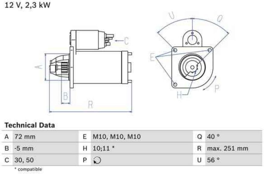 Motor De Arranque Bosch 986018970