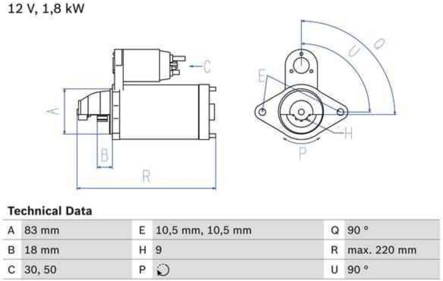 Motor De Arranque Bosch 986026050