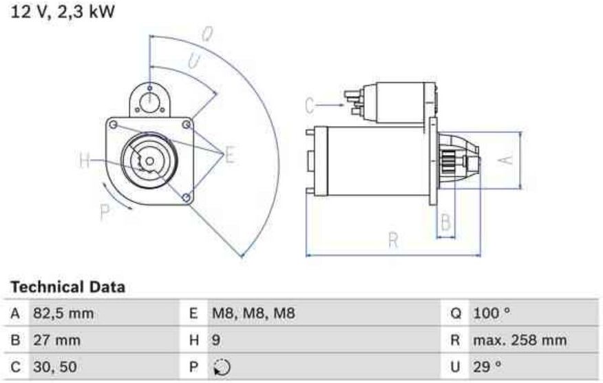 Motor De Arranque Bosch 986018490