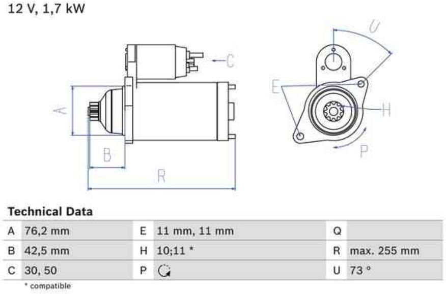 Motor De Arranque Bosch 986020280