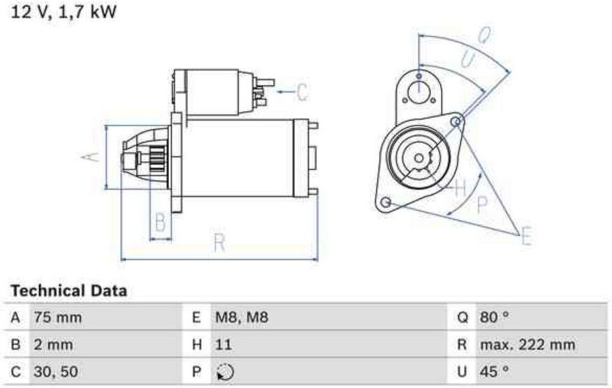 Motor De Arranque Bosch 986024410