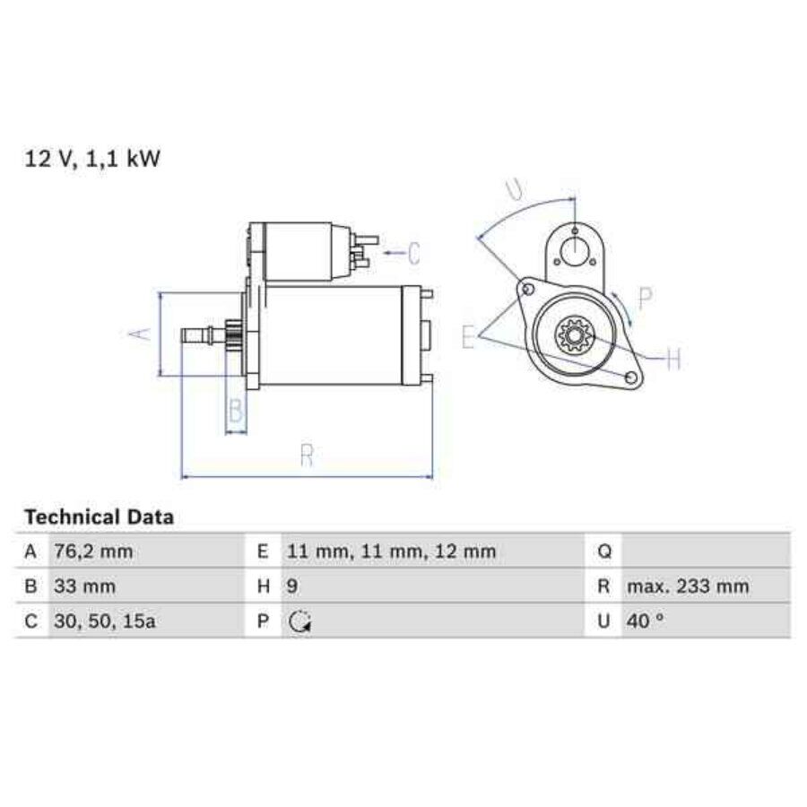 Motor De Arranque Bosch 986018200