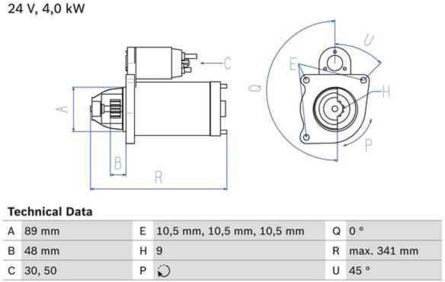 Motor De Arranque Bosch 986011280