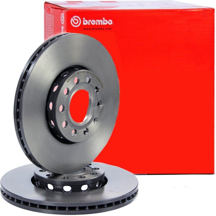 2 Discos De Freno Brembo Barnizado Para Eje Delantero 09.5875.11