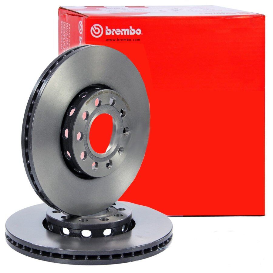 2 Discos De Freno Brembo Barnizado Para Eje Delantero 09.8681.11