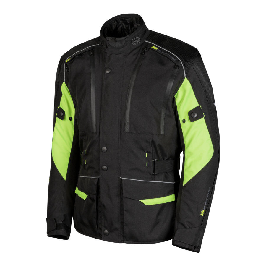 Moore Chaqueta De Moto 12 Meses Okami Color Negra Y Fluor Talla L