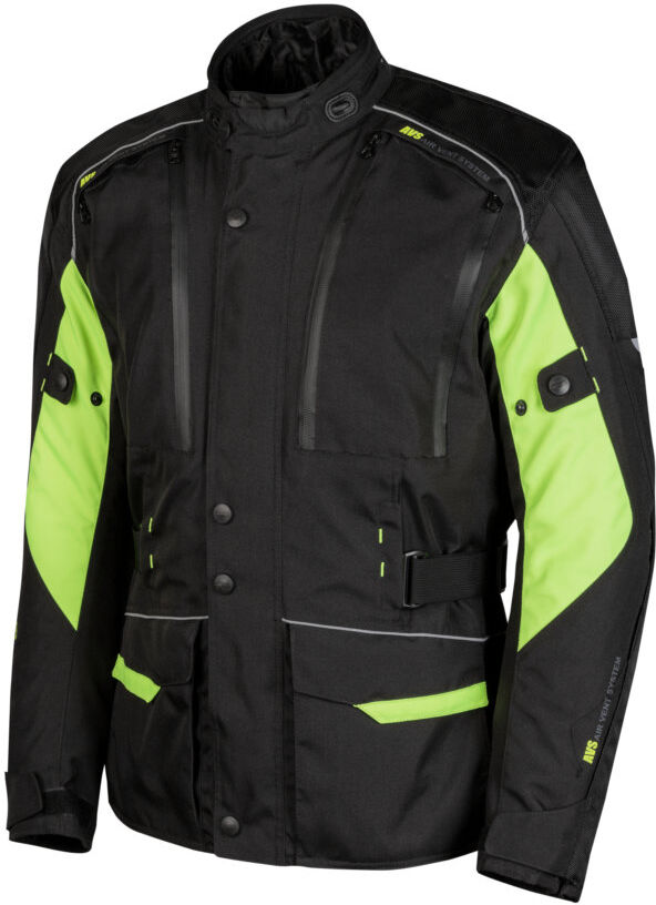 Moore Chaqueta De Moto 12 Meses Okami Color Negra Y Fluor Talla S