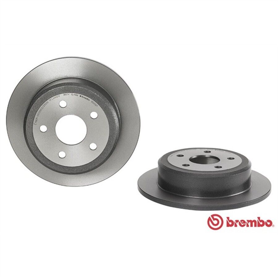 2 Discos De Freno Brembo Para Eje Trasero 09.9164.10