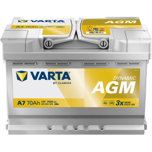 Batería de coche Varta Start Stop AGM XEV 70Ah 760A Batería de coche Varta Start Stop AGM XEV 70Ah 760A