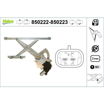 Regulador De Ventana Valeo 850223 Regulador De Ventana Valeo 850223