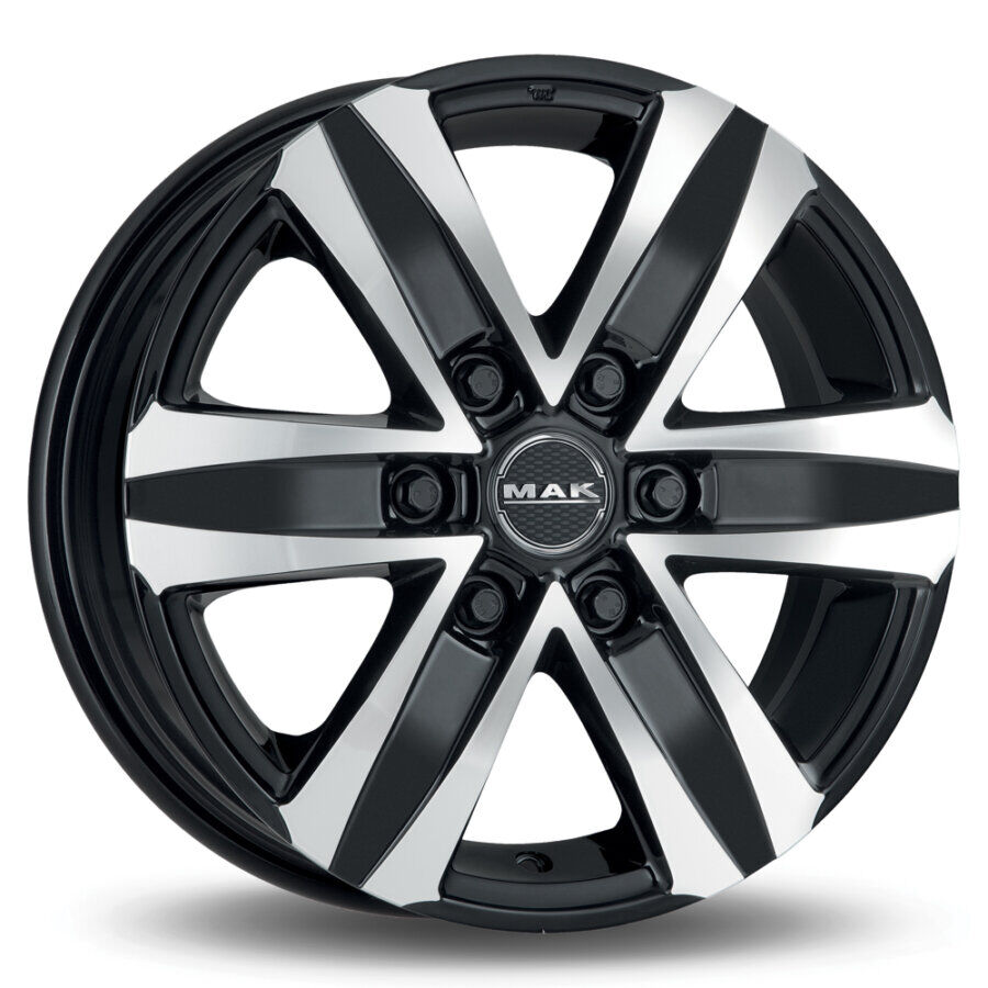 Mak Stone6 T 6,5x16 6x127 Et35 78.1 Black - Llanta De Aluminio