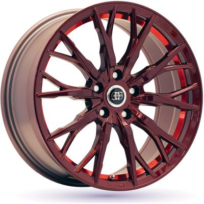 Llanta De Aluminio Infiny Spike_rouge_anodise 8x18 5x114.3 Et42 Rojo Anodizado Llanta De Aluminio Infiny Spike_rouge_anodise 8x18 5x114.3 Et42 Rojo Anodizado