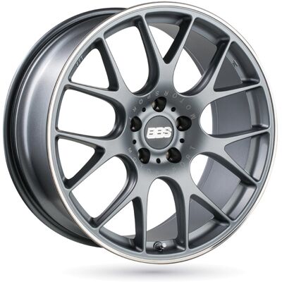 Llanta De Aluminio Bbs Ch-r 8x19 5x114.3 Et38 Titanio Llanta De Aluminio Bbs Ch-r 8x19 5x114.3 Et38 Titanio