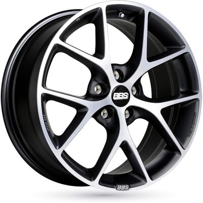 Llanta De Aluminio Bbs Sr 8.5x19 5x108 Et45 Frontal Pulido Gris Oscuro Llanta De Aluminio Bbs Sr 8.5x19 5x108 Et45 Frontal Pulido Gris Oscuro