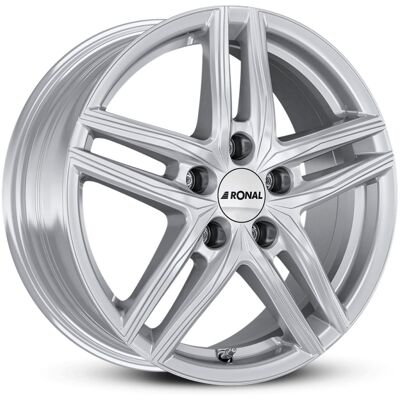 Llanta De Aluminio Ronal R65 S 6.5x17 5x100 Et37 Revestimiento Plateado Llanta De Aluminio Ronal R65 S 6.5x17 5x100 Et37 Revestimiento Plateado