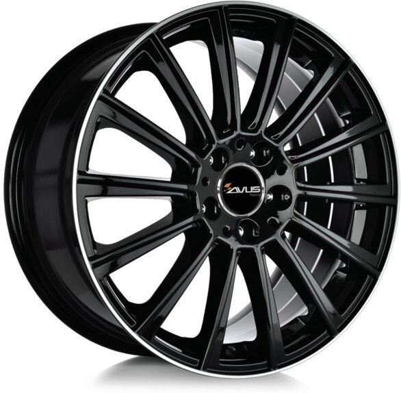 Avus Ac-m07 8x18 5x112 Et35 66.6 Black - Llanta De Aluminio Avus Ac-m07 8x18 5x112 Et35 66.6 Black - Llanta De Aluminio
