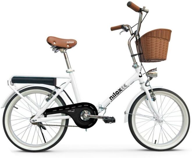 Bicicleta Eléctrica Nilox J1 Plegable 20´´ 36 V 6 Ah Color Blanco