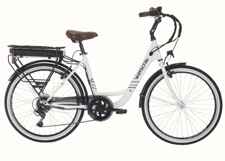 Bicicleta Eléctrica Wayscral Everyway E100 26" Blanca (batería Incluida)