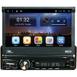 Kdx Equipo Multimedia 1 Din Pantalla Motorizada