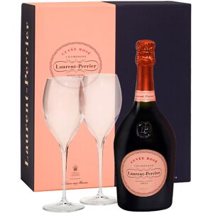 Champagne Laurent-Perrier Cuvée Rosé con Estuche y 2 Copas