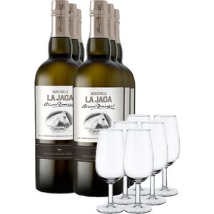 Pack Manzanilla La Jaca (x6) con 6 catavinos