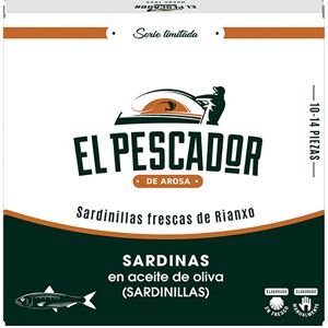 Portomar Sardinillas frescas de Rianxo en aceite de oliva El Pescador 10-14 piezas