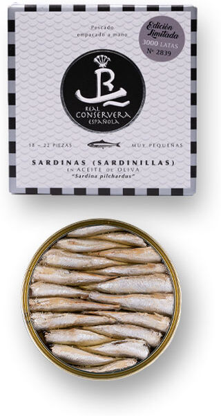 Real Conservera Española Sardinillas en Aceite de Oliva Edición Limitada 18-22 piezas 78,4 g