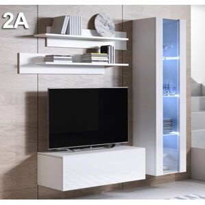 Conjunto de muebles Luke 2A blanco (1,6m)