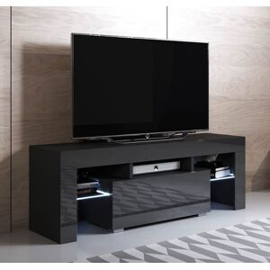 Mueble TV modelo Elio (130x45cm) color negro con LED