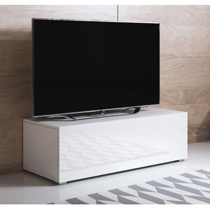 Mueble TV modelo Luke H1 (100x32cm) color blanco con patas estándar