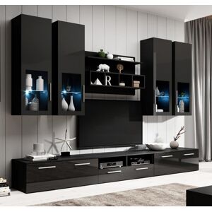 Mueble de salon modelo Acosta color negro (3 m)