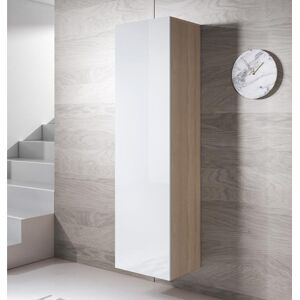 Armario colgante modelo Luke V4 (40x165cm) color sonoma y blanco