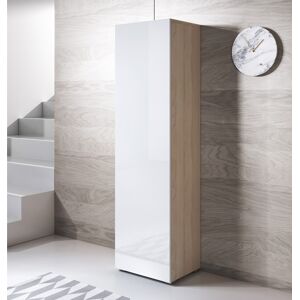 "Armario modelo Luke V4 (40x167cm) color sonoma y blanco con patas estándar " "Armario modelo Luke V4 (40x167cm) color sonoma y blanco con patas estándar "