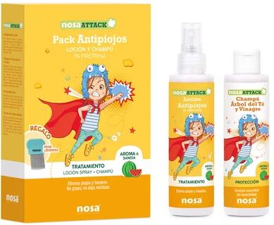 Nosa Pack Antipiojos Loción + Champú + Peine 1ud