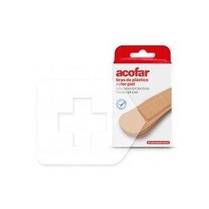 Tiras Adhesivas Plásticas Color Piel Acofar - 20 Unidades Tiras Adhesivas Plásticas Color Piel Acofar - 20 Unidades