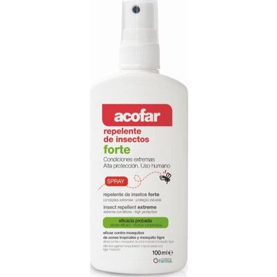 Acofar Forte Repelente de Insectos 100 ml - Spray para niños y adultos Acofar Forte Repelente de Insectos 100 ml - Spray para niños y adultos