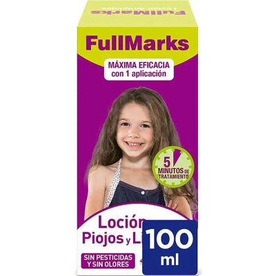 Loción contra Piojos y Liendres FullMarks 100ml - Tratamiento contra Piojos Loción contra Piojos y Liendres FullMarks 100ml - Tratamiento contra Piojos