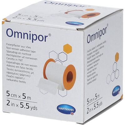 OMNIPOR Esparadrapo Papel Blanco 5x5 cm 1 ud OMNIPOR Esparadrapo Papel Blanco 5x5 cm 1 ud