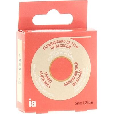 INTERAPOTHEK Esparadrapo Tela Algodón 5 mx1,25 cm INTERAPOTHEK Esparadrapo Tela Algodón 5 mx1,25 cm